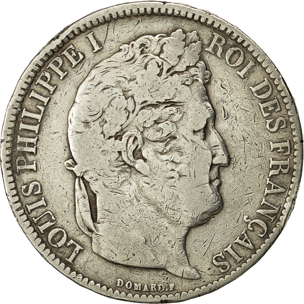 Münze, Frankreich, Louis-Philippe, 5 Francs, 1831, Bordeaux, S, Silber