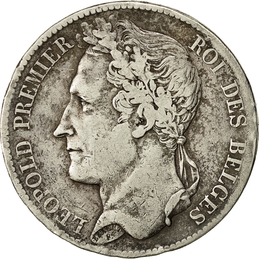 Monnaie, Belgique, Leopold I, 5 Francs, 5 Frank, 1833, TB+, Argent, KM:3.1