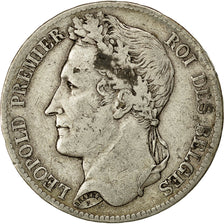 Moneta, Belgio, Leopold I, 5 Francs, 5 Frank, 1834, MB+, Argento, KM:3.1