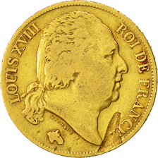 Münze, Frankreich, Louis XVIII, Louis XVIII, 20 Francs, 1818, Lille, S+, Gold