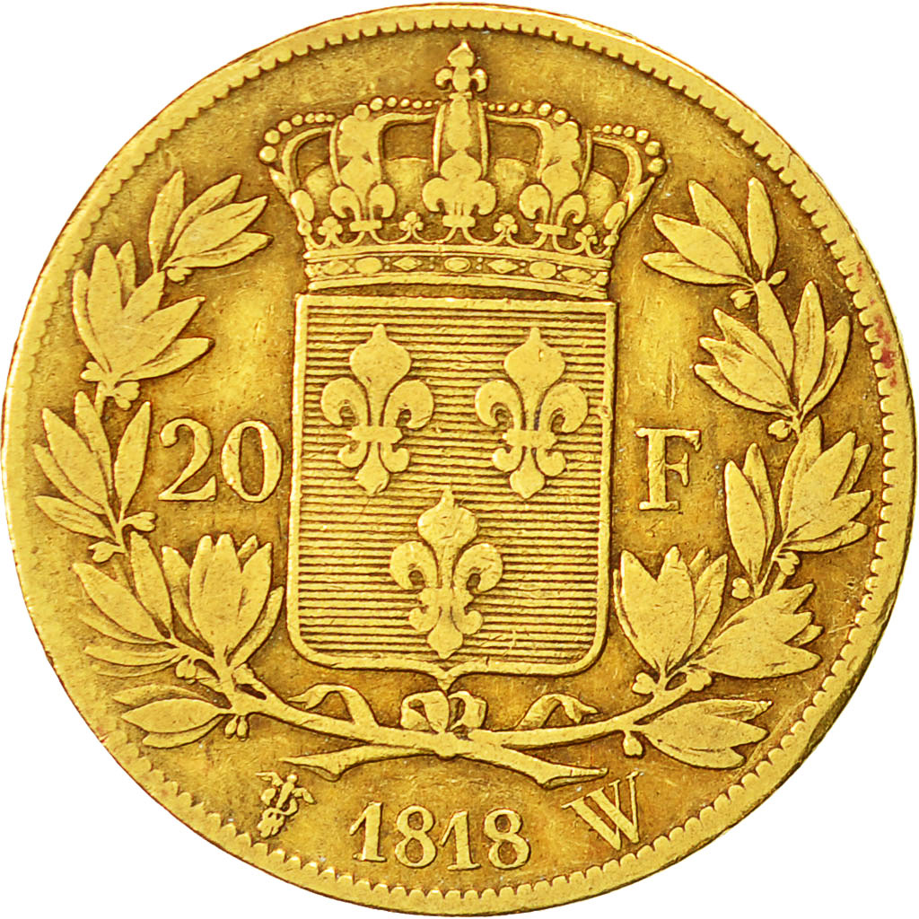 Münze, Frankreich, Louis XVIII, Louis XVIII, 20 Francs, 1818, Lille, S+, Gold