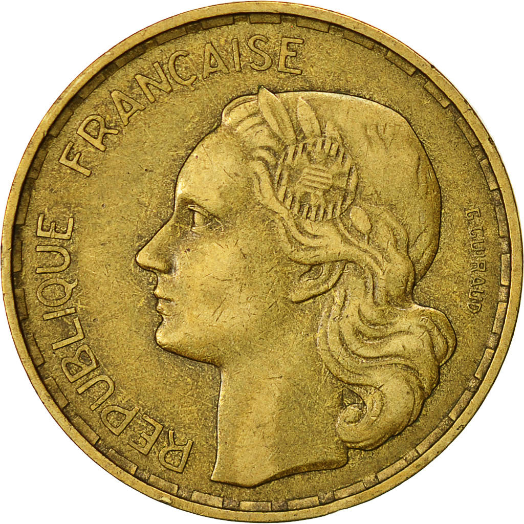 Moneta, Francia, Guiraud, 50 Francs, 1950, Paris, BB+, Alluminio-bronzo