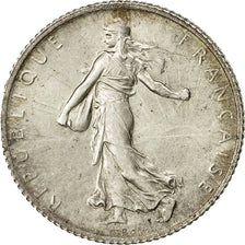 Coin, France, Semeuse, Franc, 1914, Castelsarrasin, MS(63), Silver, KM:844.2