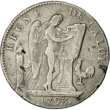 Coin, France, Écu de 6 livres françoise, 6 Livres, 1793, Paris, VF(30-35)
