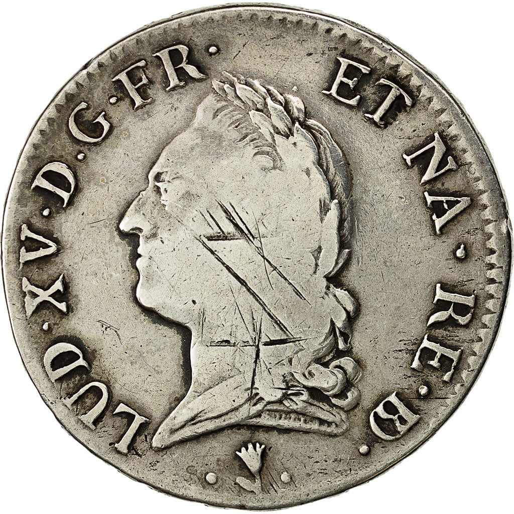 Monnaie, France, Louis XV, Écu de Béarn à la vieille tête, Ecu, 1774, Pau