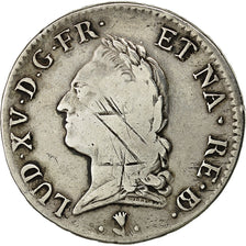 Monnaie, France, Louis XV, Écu de Béarn à la vieille tête, Ecu, 1774, Pau