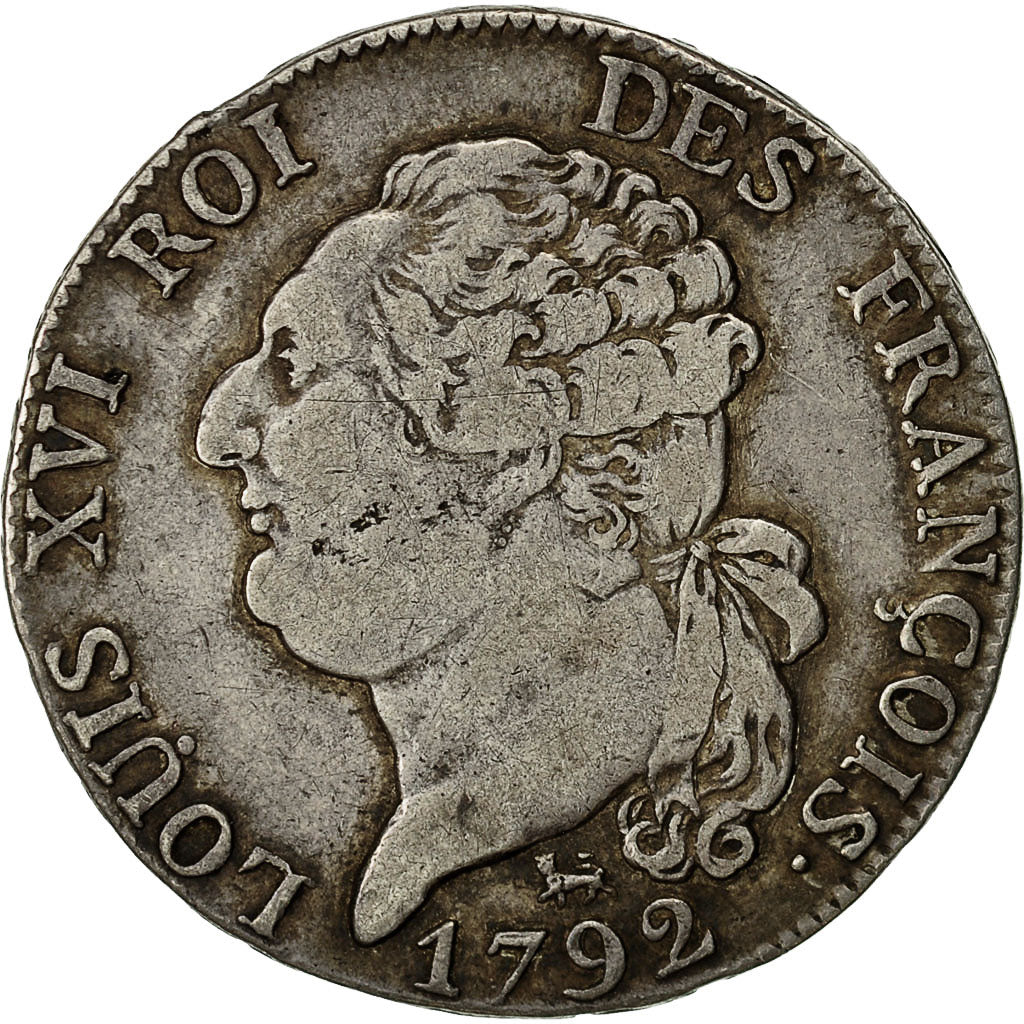 Coin, France, ½ écu de 3 livres françois, 1/2 ECU, 3 Livres, 1792, Paris