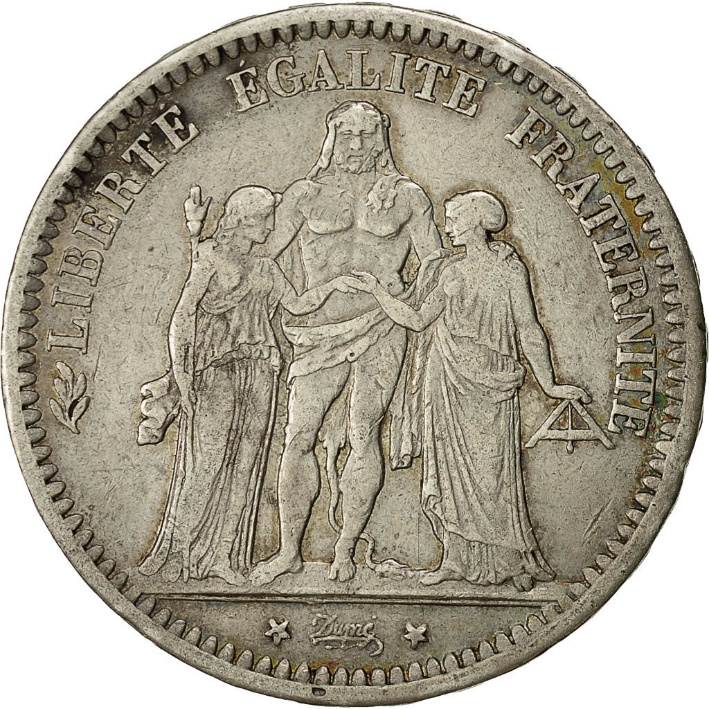 Coin, France, Hercule, 5 Francs, 1870, Paris, VF(30-35), Silver, KM:820.1