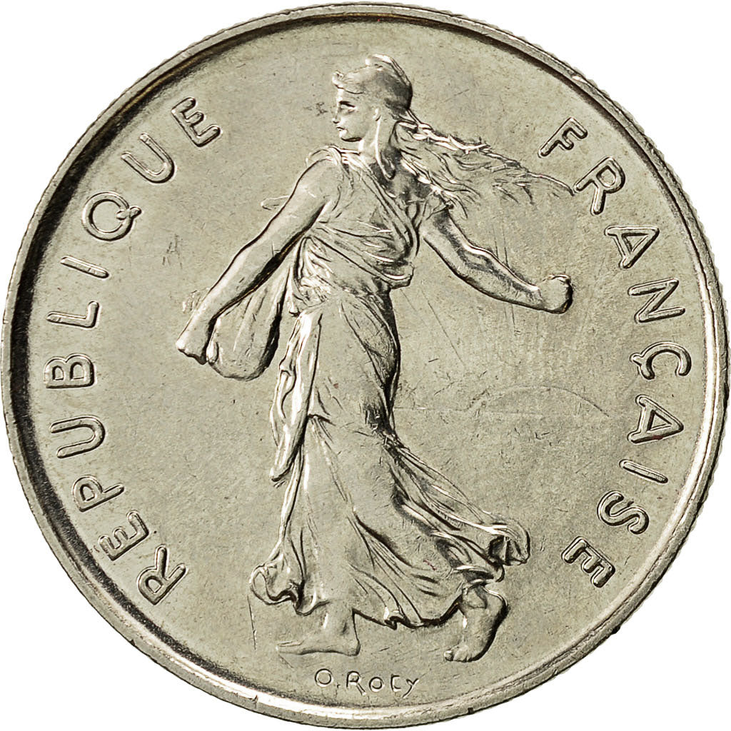 Coin, France, Semeuse, 5 Francs, 1984, Paris, AU(55-58), Nickel Clad