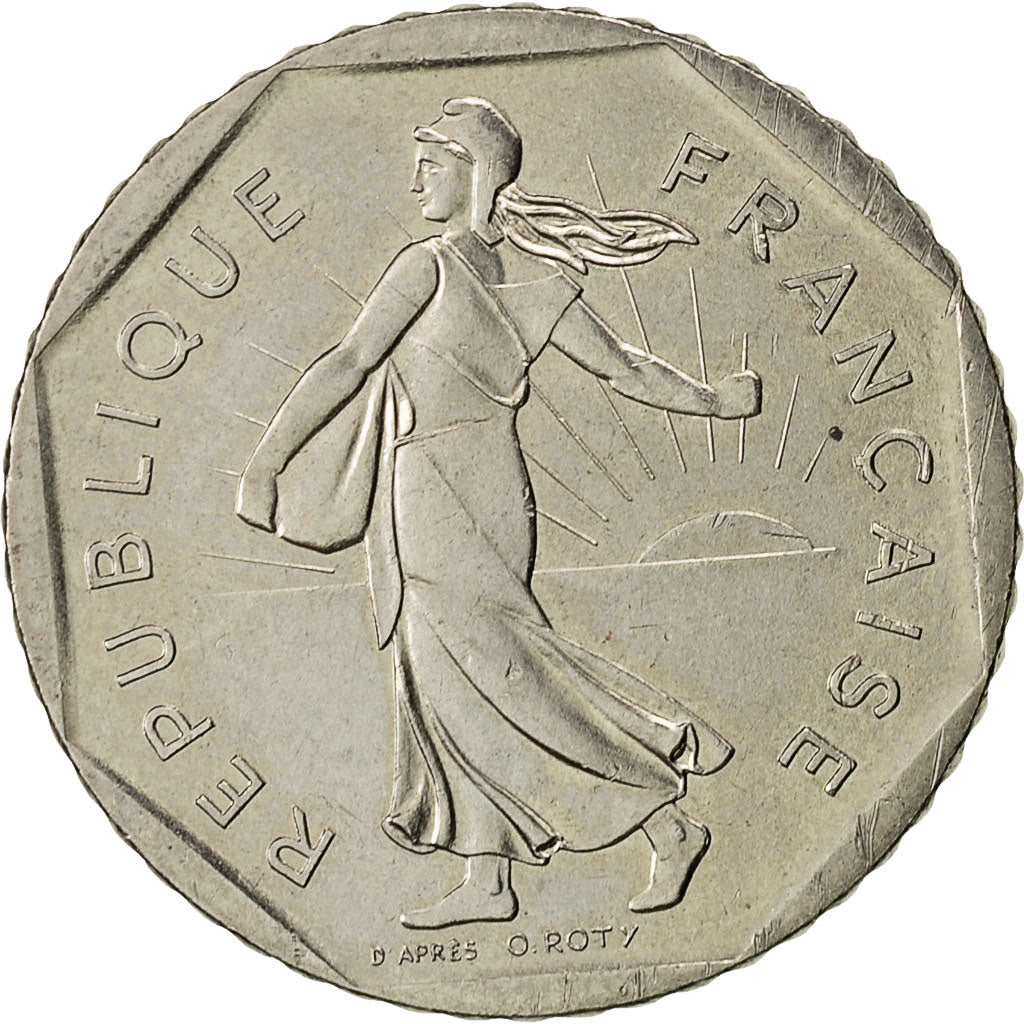 Münze, Frankreich, Semeuse, 2 Francs, 1984, VZ, Nickel, KM:942.1, Gadoury:547