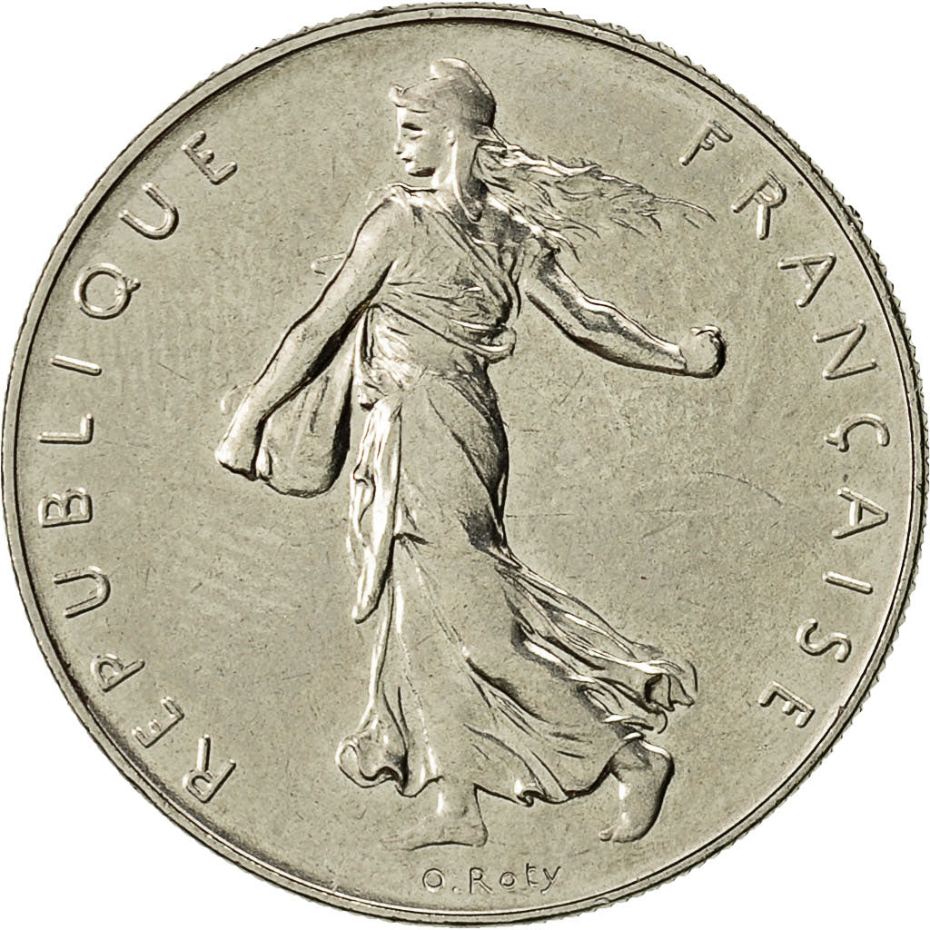 Coin, France, Semeuse, Franc, 1979, Paris, MS(63), Nickel, KM:925.1, Gadoury:474