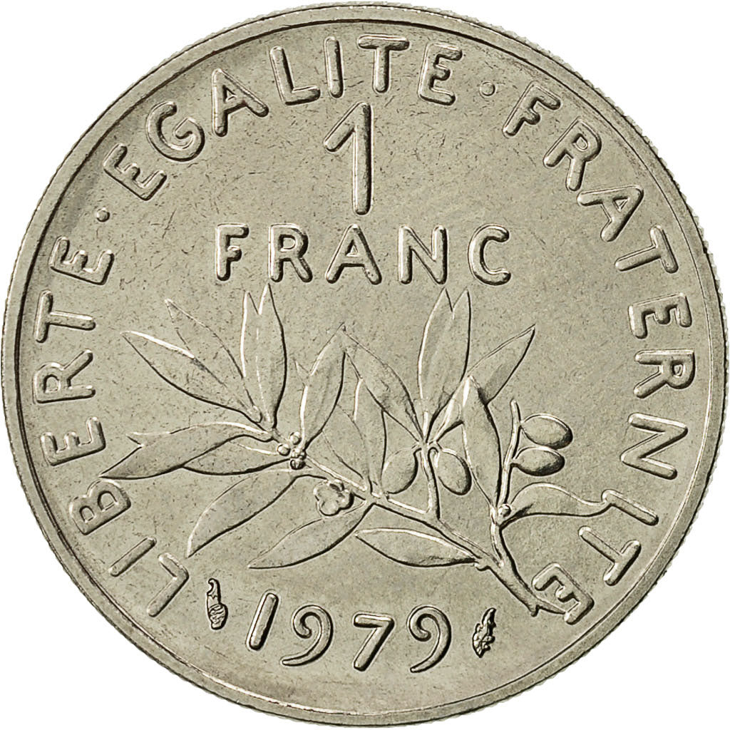 Coin, France, Semeuse, Franc, 1979, Paris, MS(63), Nickel, KM:925.1, Gadoury:474