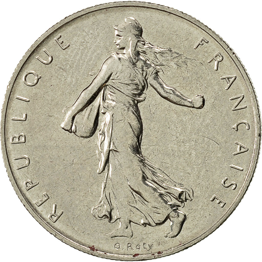 Munten, Frankrijk, Semeuse, Franc, 1983, Paris, UNC-, Nickel, KM:925.1