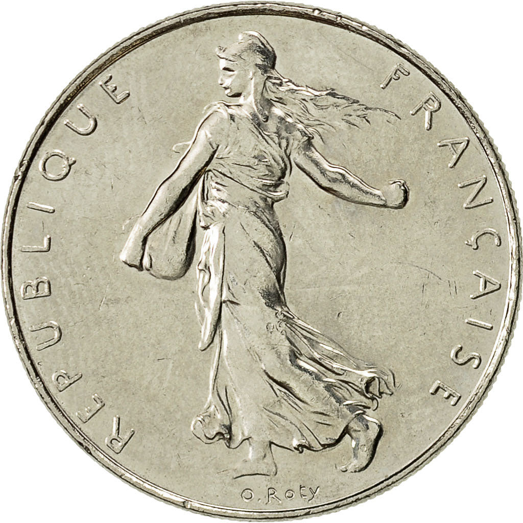 Munten, Frankrijk, Semeuse, Franc, 1988, Paris, UNC-, Nickel, KM:925.1