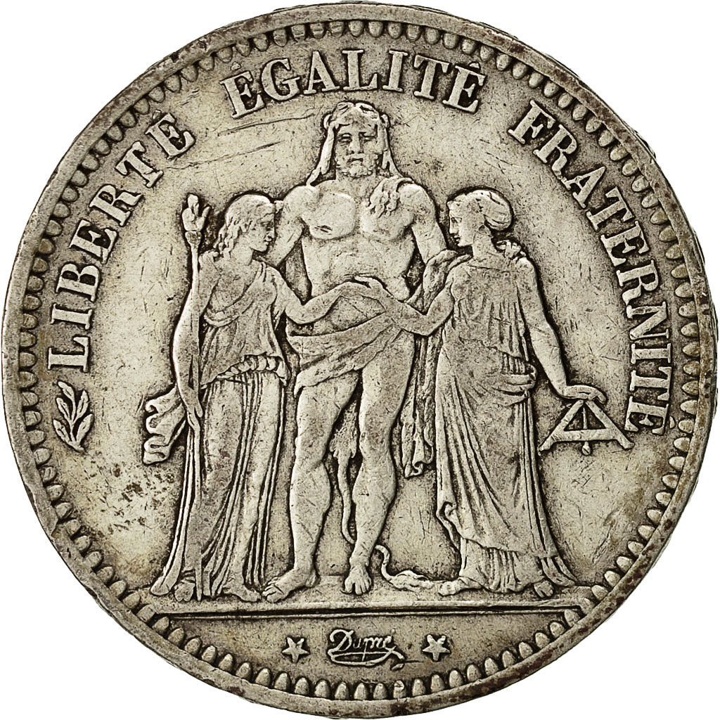 Monnaie, France, Hercule, 5 Francs, 1873, Bordeaux, TTB, Argent, Gadoury:745a