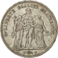 Monnaie, France, Hercule, 5 Francs, 1875, Bordeaux, TTB, Argent, Gadoury:745a
