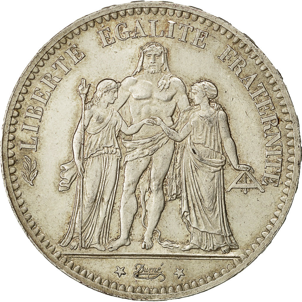 Coin, France, Hercule, 5 Francs, 1875, Paris, EF(40-45), Silver, KM:820.1