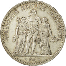 Coin, France, Hercule, 5 Francs, 1875, Paris, EF(40-45), Silver, KM:820.1