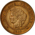 Moneta, Francja, Cérès, 5 Centimes, 1883, Paris, MS(63), Bronze, KM:821.1