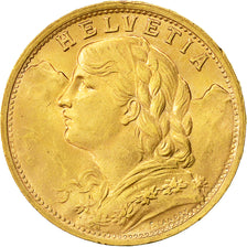 Moneda, Suiza, 20 Francs, 1935, Bern, EBC, Oro, KM:35.1