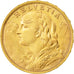 Moneda, Suiza, 20 Francs, 1927, Bern, EBC, Oro, KM:35.1