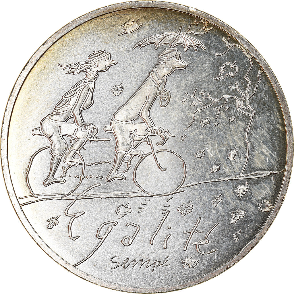 France, 10 Euro, Egalité Automne Sempé, 2014, Paris, SPL+, Argent