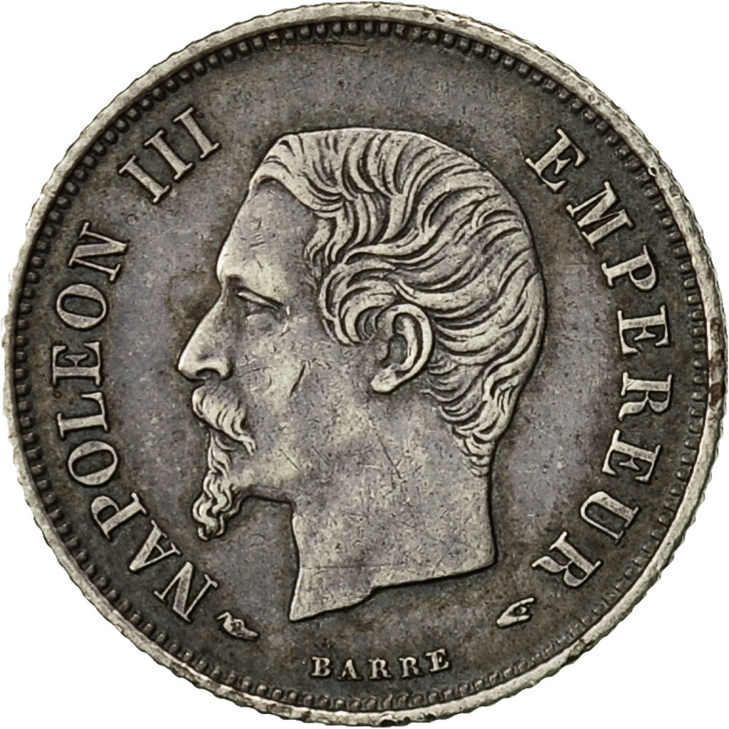 Munten, Frankrijk, Napoleon III, Napoléon III, 20 Centimes, 1853, Paris, PR