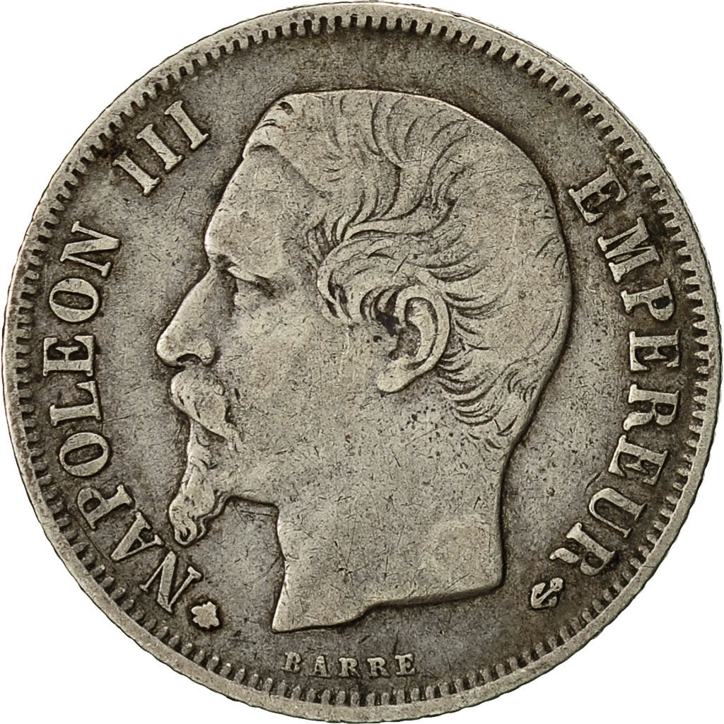 Münze, Frankreich, Napoleon III, Napoléon III, Franc, 1856, Strasbourg, SS