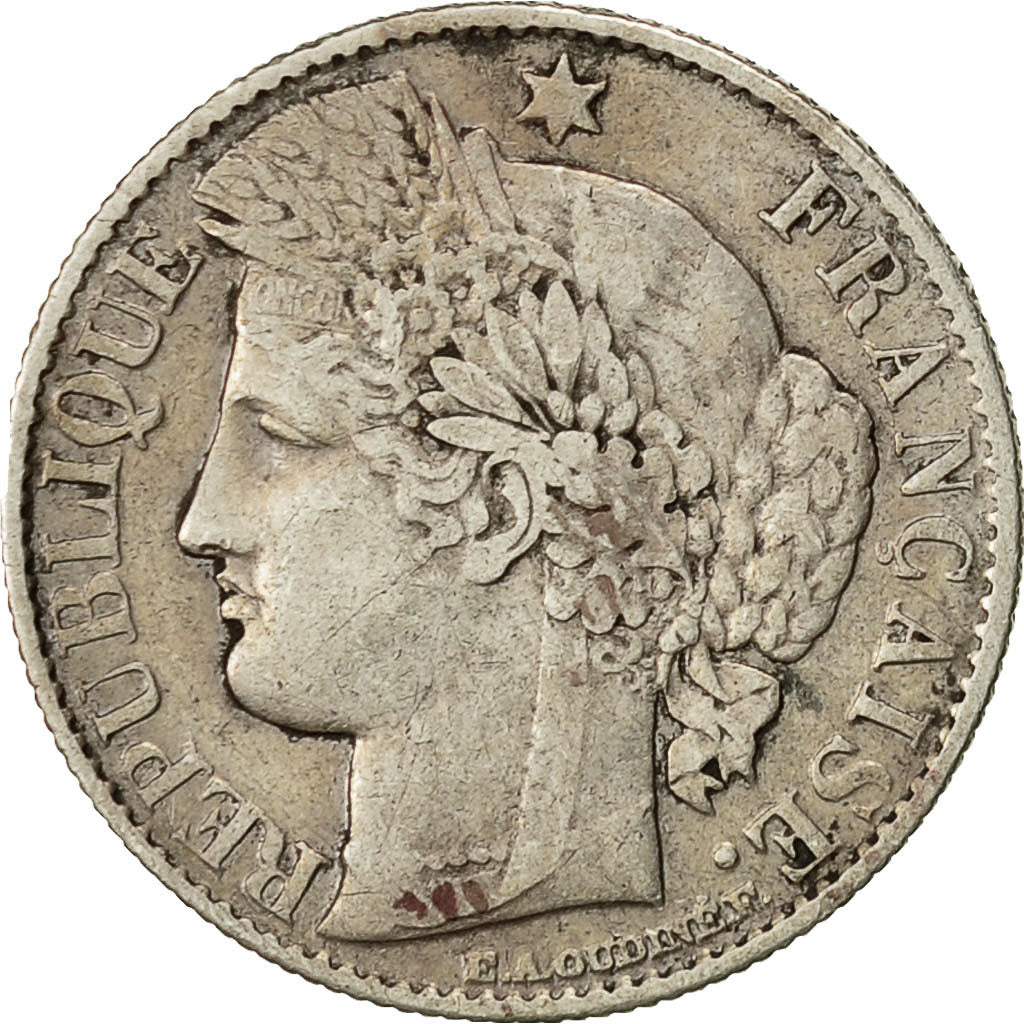 Coin, France, Cérès, 50 Centimes, 1888, Paris, EF(40-45), Silver, KM:834.1