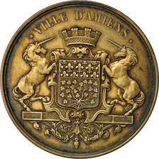 Francia, medaglia, caisse des écoles Amiens, 1890, BB+, Argento