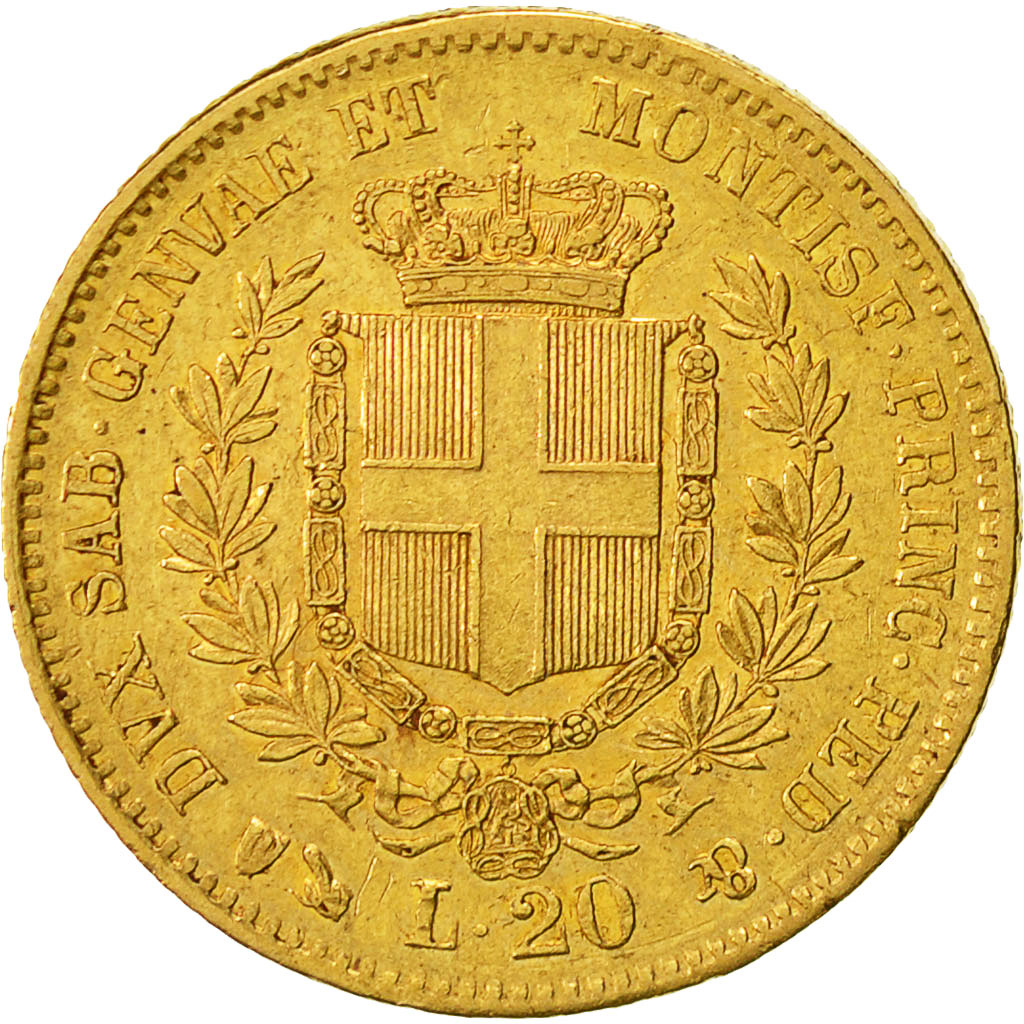 Münze, Italien Staaten, SARDINIA, Vittorio Emanuele II, 20 Lire, 1860, Genoa