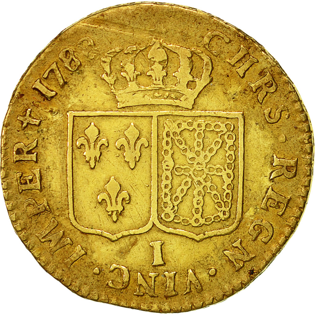 Coin, France, Louis XVI, Louis d'or à la tête nue, Louis d'Or, 1788, Limoges