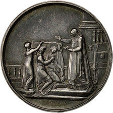 France, Médaille, Wedding medal, 1896, TTB+, Argent