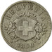 Coin, Switzerland, 20 Rappen, 1850, Strasbourg, AU(50-53), Billon, KM:7