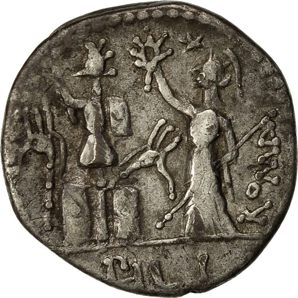 Münze, Furia, Denarius, Rome, SS+, Silber, Crawford:281/1