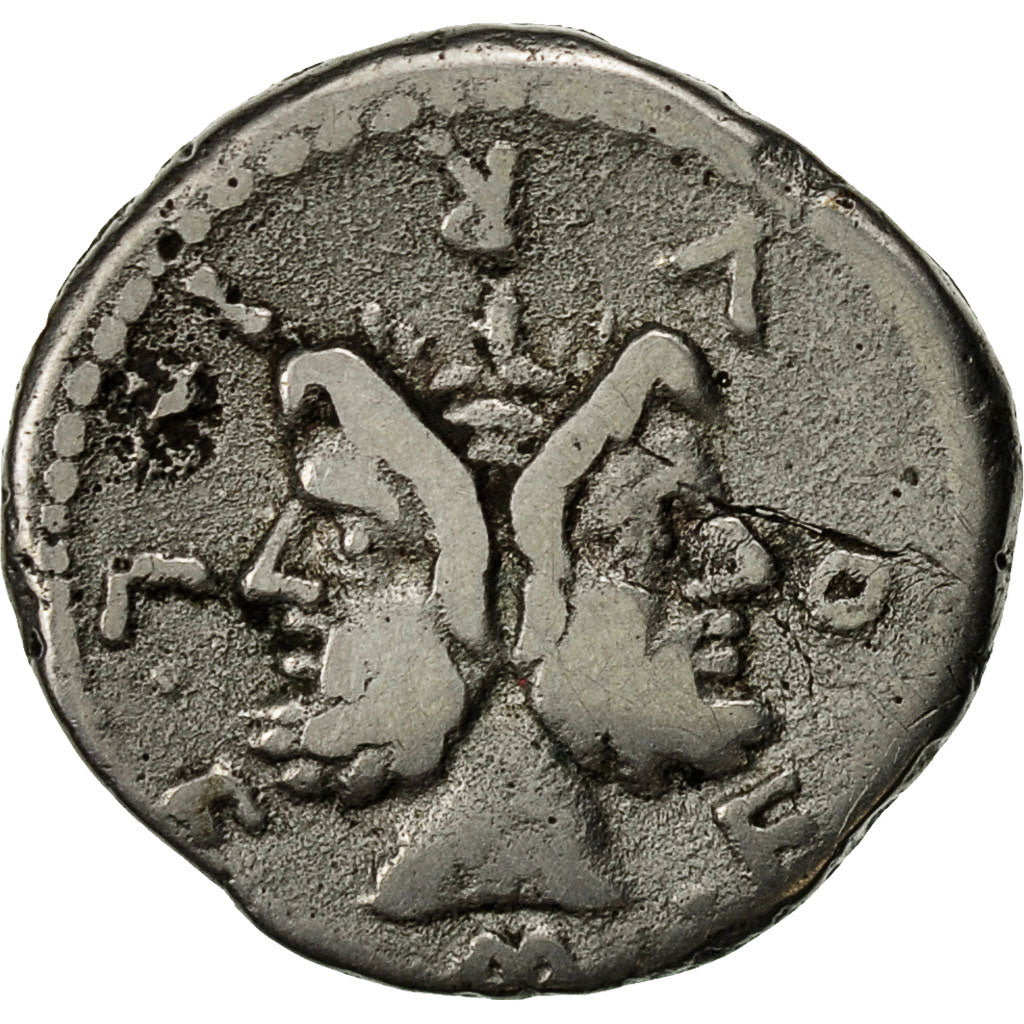 Münze, Denarius, Rome, S+, Silber, Crawford:281/1