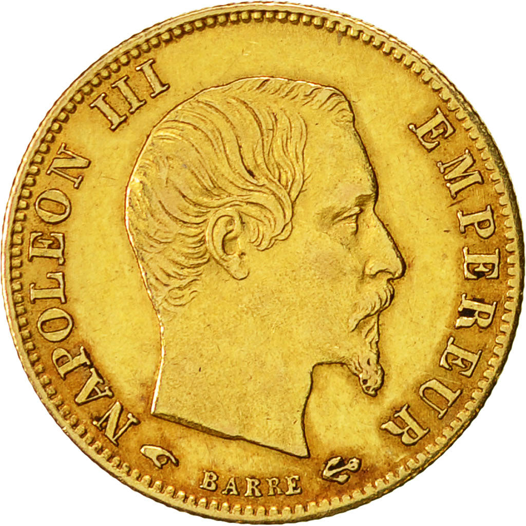 Moneta, Francia, Napoleon III, Napoléon III, 5 Francs, 1860, Paris, SPL-, Oro