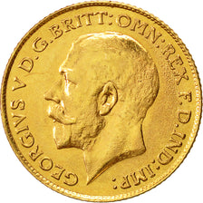 Moneda, Australia, George V, 1/2 Sovereign, 1911, Sydney, MBC, Oro, KM:28