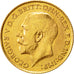 Moneda, Australia, George V, 1/2 Sovereign, 1911, Sydney, MBC, Oro, KM:28