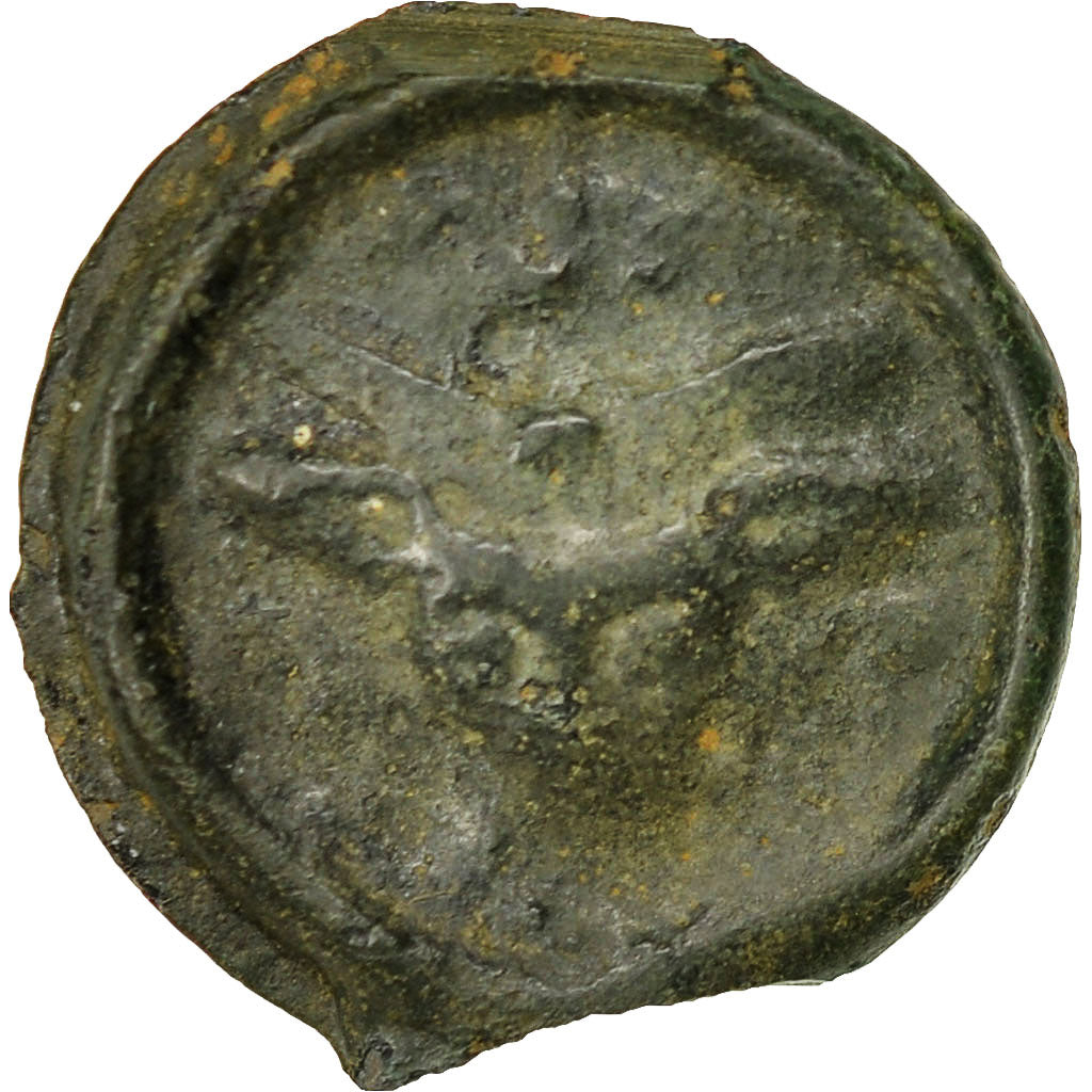 Monnaie, Rèmes, Potin, TB+, Potin, Delestrée:221