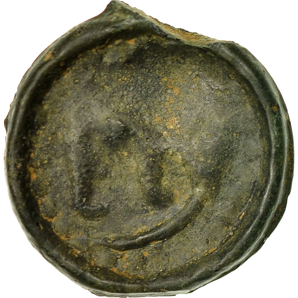 Monnaie, Rèmes, Potin, TB+, Potin, Delestrée:221