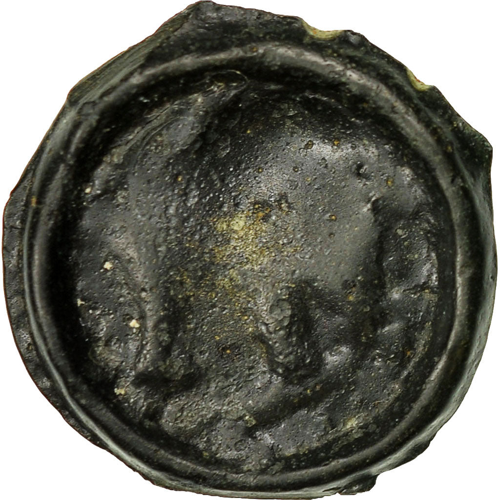 Monnaie, Rèmes, Potin, TB+, Potin, Delestrée:221