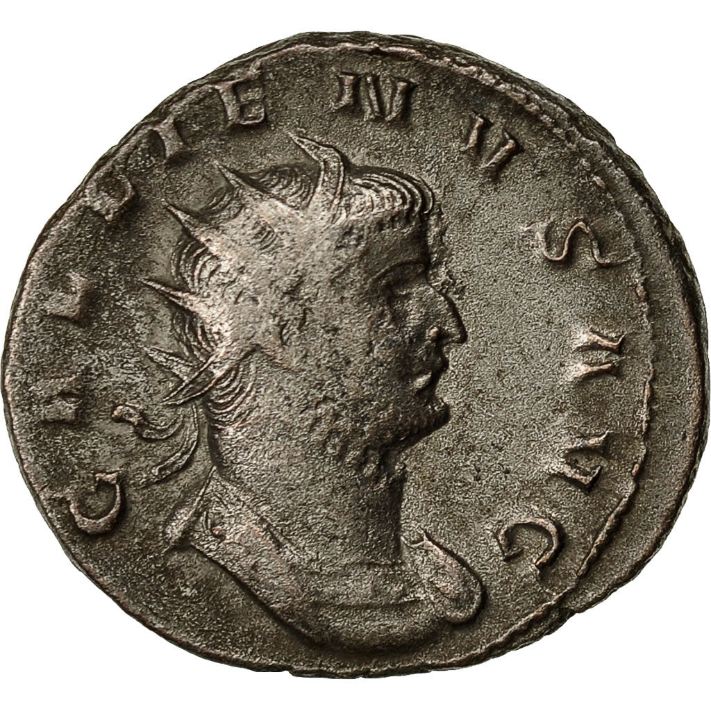 Moneta, Gallienus, Antoninianus, BB+, Biglione, RIC:478 var
