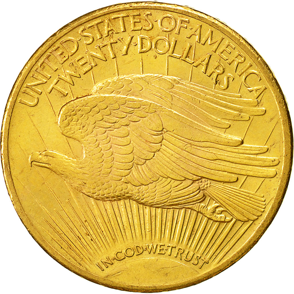 Coin, United States, Saint-Gaudens, $20, Double Eagle, 1924, U.S. Mint