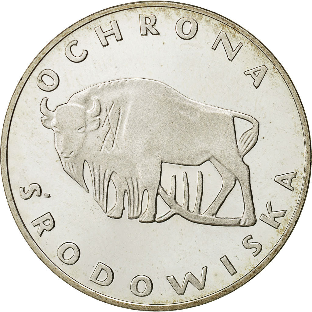 Moneda, Polonia, 100 Zlotych, 1977, Warsaw, SC, Plata, KM:87