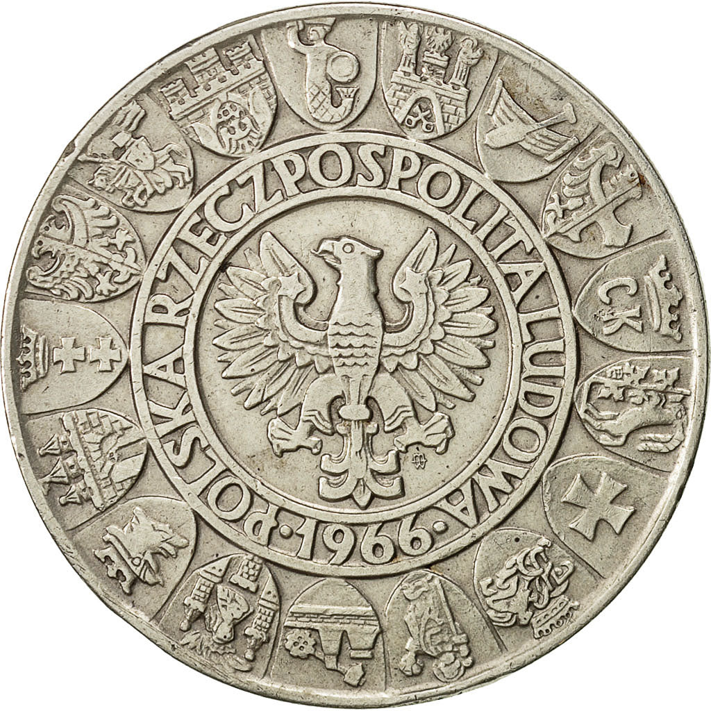 Monnaie, Pologne, 100 Zlotych, 1966, Warsaw, TTB, Argent, KM:57