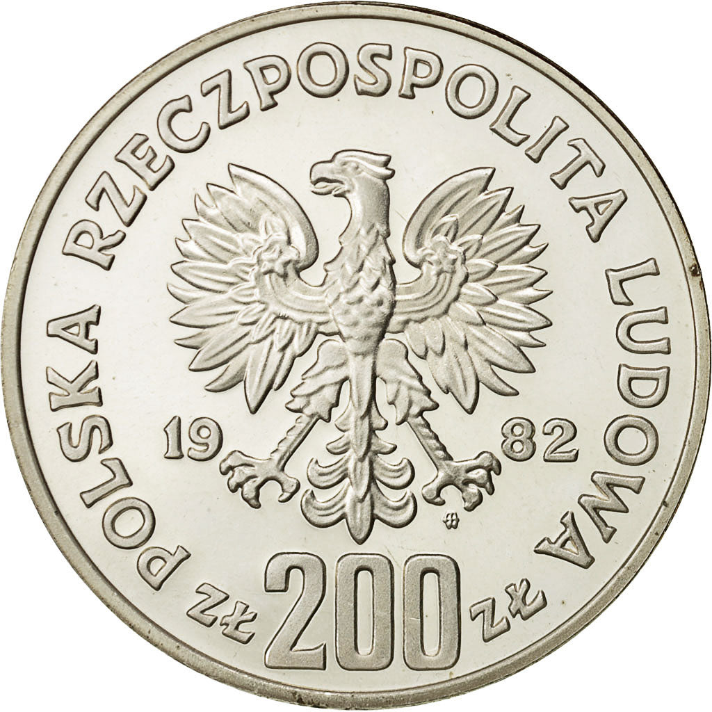 Monnaie, Pologne, 200 Zlotych, 1982, Warsaw, SPL, Nickel, KM:Pr475
