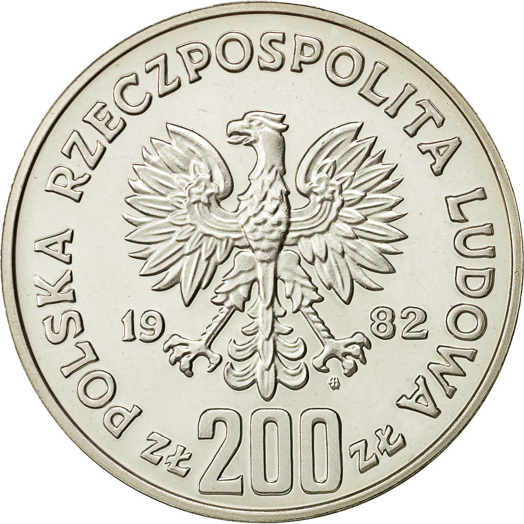 Monnaie, Pologne, 200 Zlotych, 1982, Warsaw, FDC, Argent, KM:Pr470