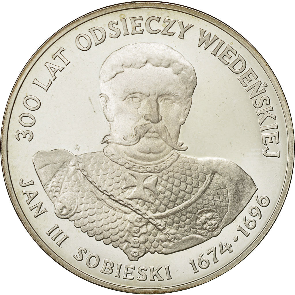 Coin, Poland, 200 Zlotych, 1983, Warsaw, MS(65-70), Silver, KM:143