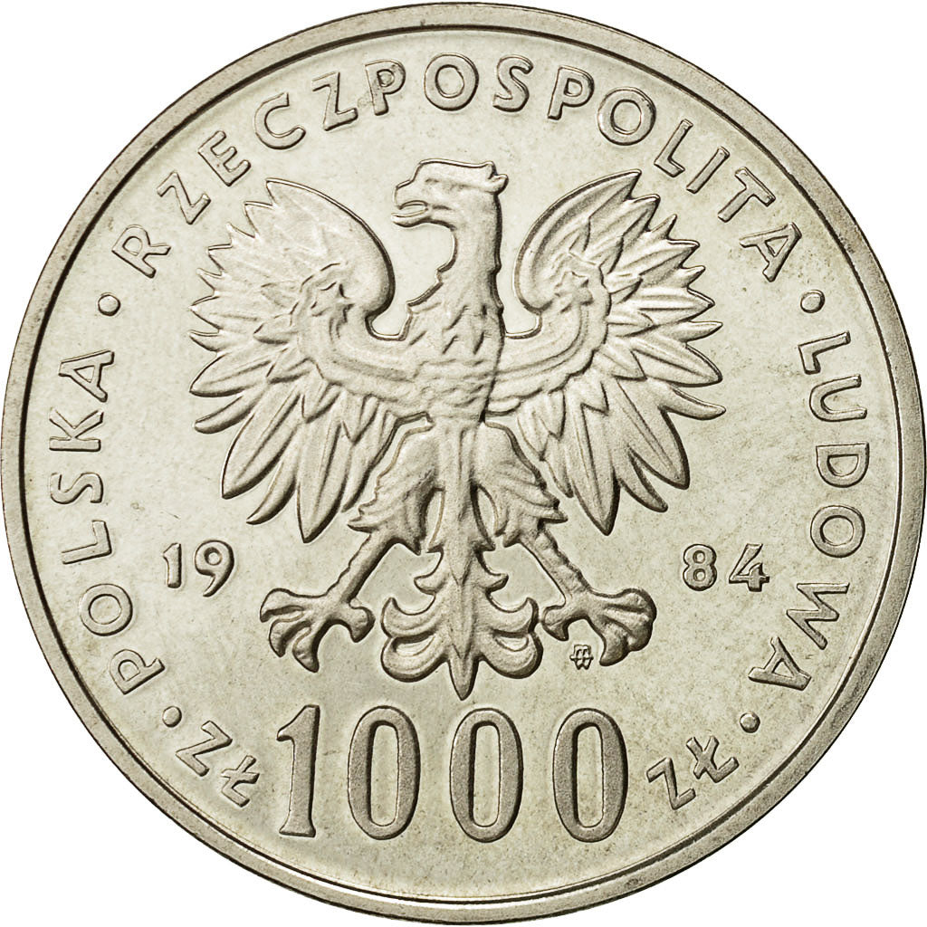 Moneta, Polska, 1000 Zlotych, 1984, Warsaw, MS(65-70), Srebro, KM:Pr505